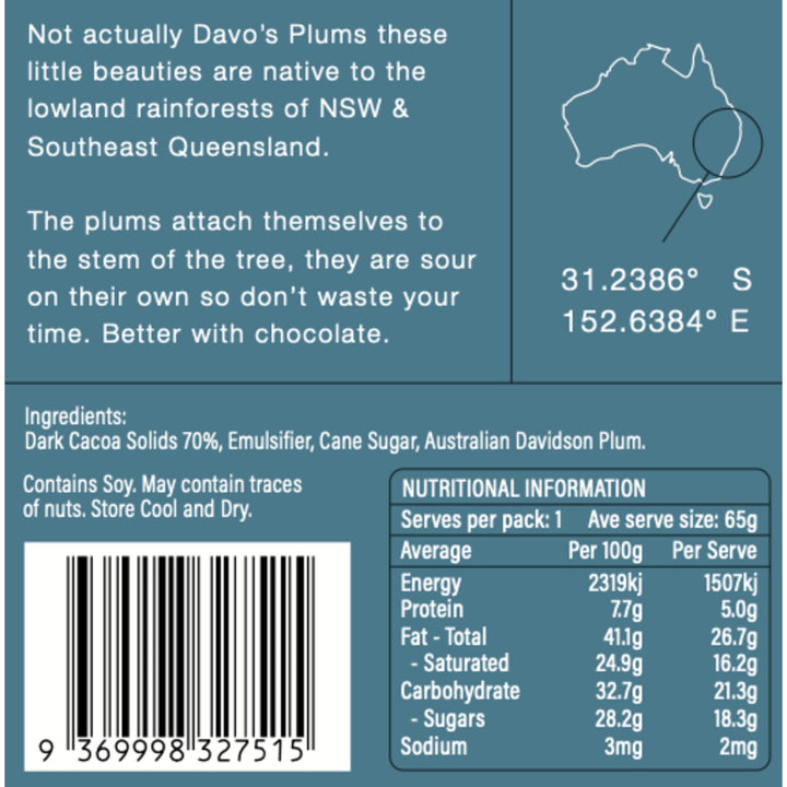 Offgrid Dark Chocolate 70% - Sour Davidson Plum