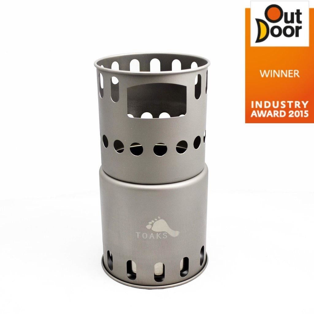 Toaks Titanium Backpacking Wood Burning Stove