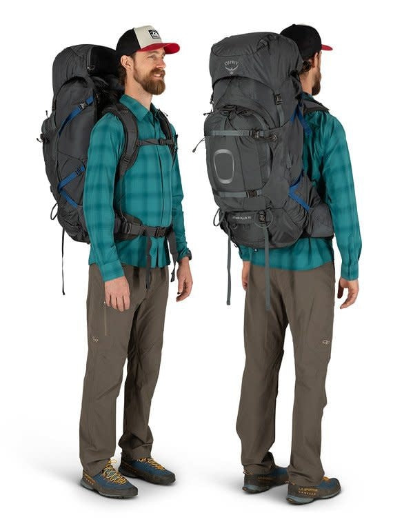 Osprey Aether Plus 70L Men’s Hiking Backpack With Rain Cover