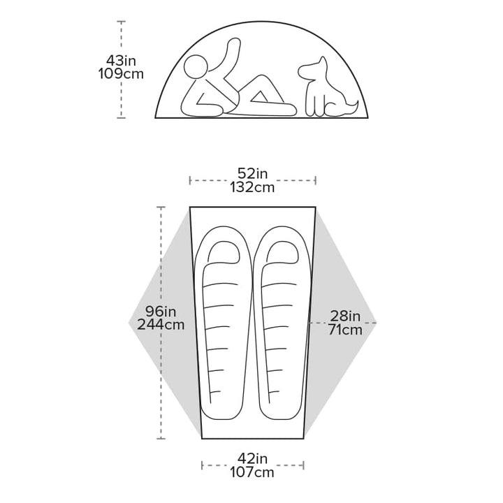 Big Agnes Copper Spur HV UL2 Ultralight Tent - Long