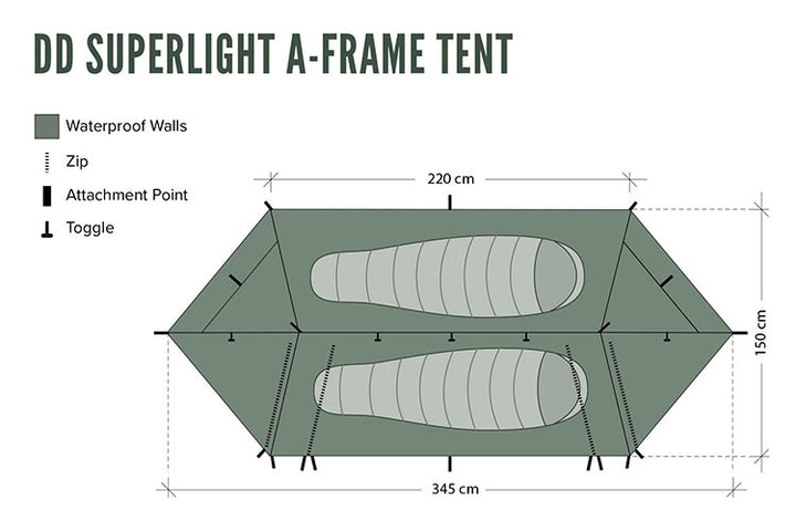 DD Hammocks Superlight A-Frame Tent