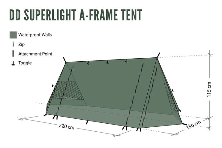 DD Hammocks Superlight A-Frame Tent