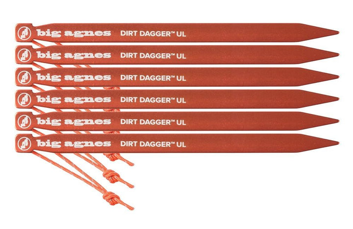 Big Agnes Dirt Dagger UL 7.5" Tent Pegs Pack of 6