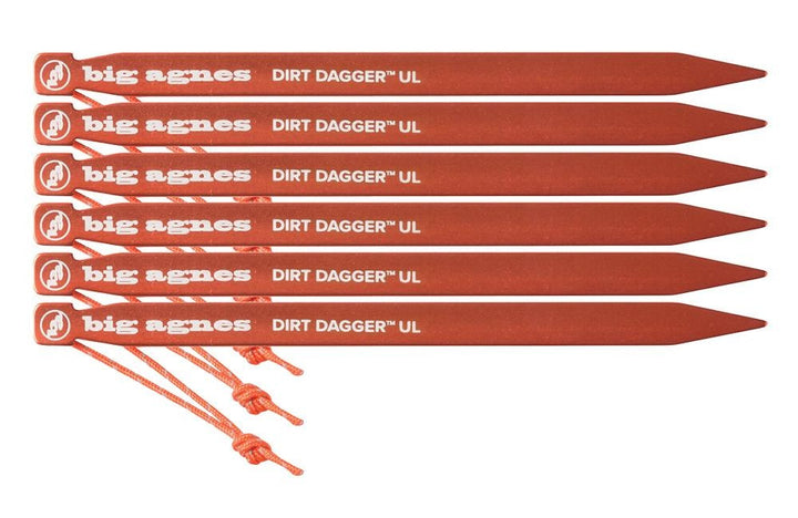 Big Agnes Dirt Dagger UL 6" Tent Pegs Pack of 6