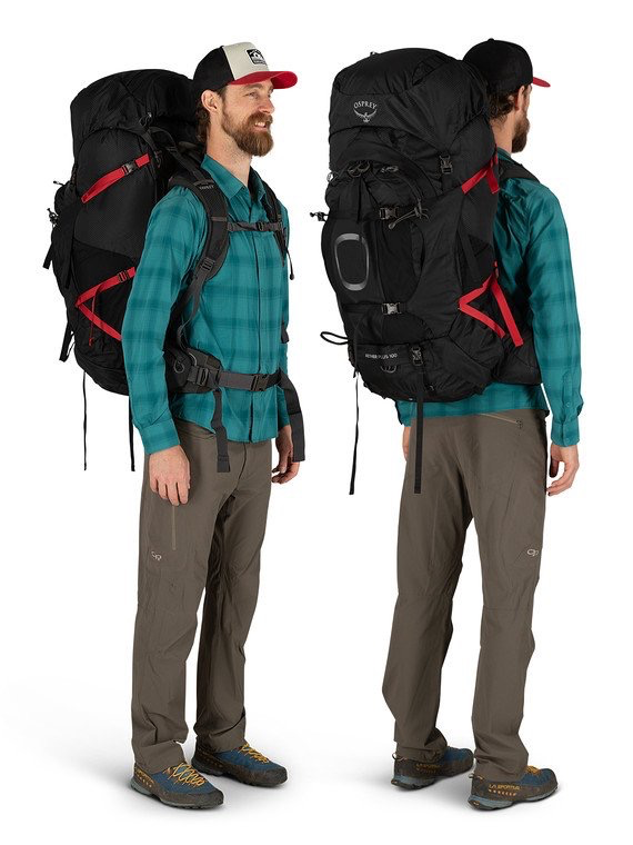 Osprey Aether Plus 85L Men’s Hiking Backpack With Rain Cover