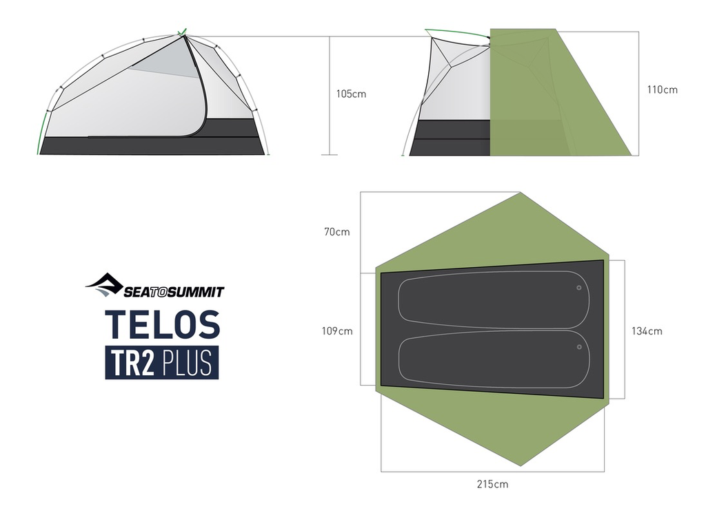 Sea To Summit Telos TR2 Plus Backpacking Tent