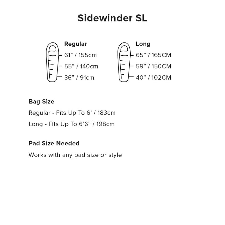 Big Agnes Sidewinder SL 20 Sleeping Bag