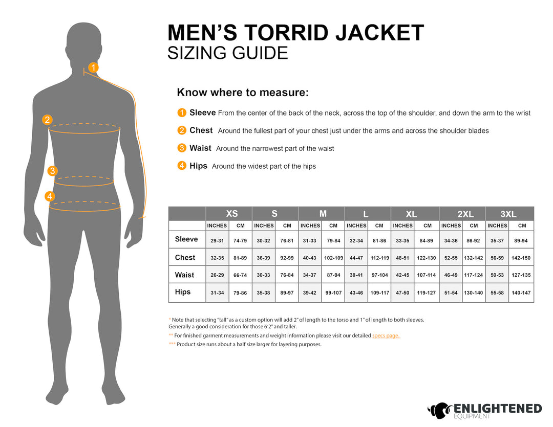 Enlightened Equipment Torrid Insulated Jacket Men's