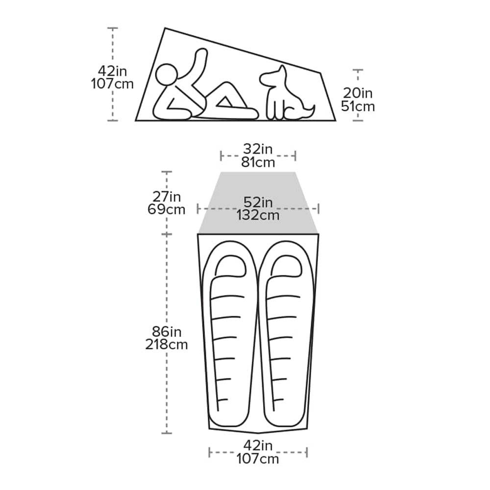 Big Agnes Fly Creek HV UL2 Bikepack Solution Dye Tent