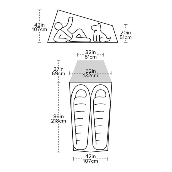 Big Agnes Fly Creek HV UL2 Bikepack Solution Dye Tent