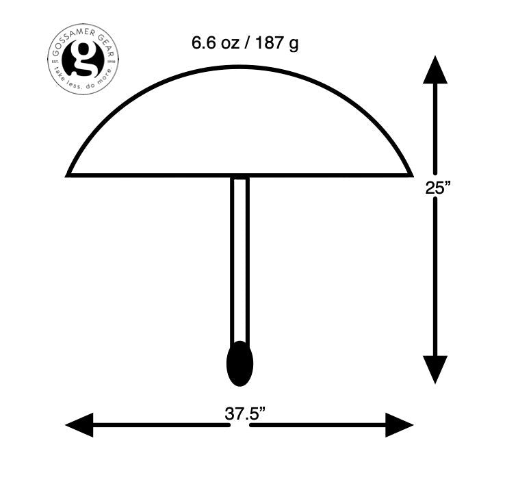 Gossamer Gear Lightrek Hiking Umbrella