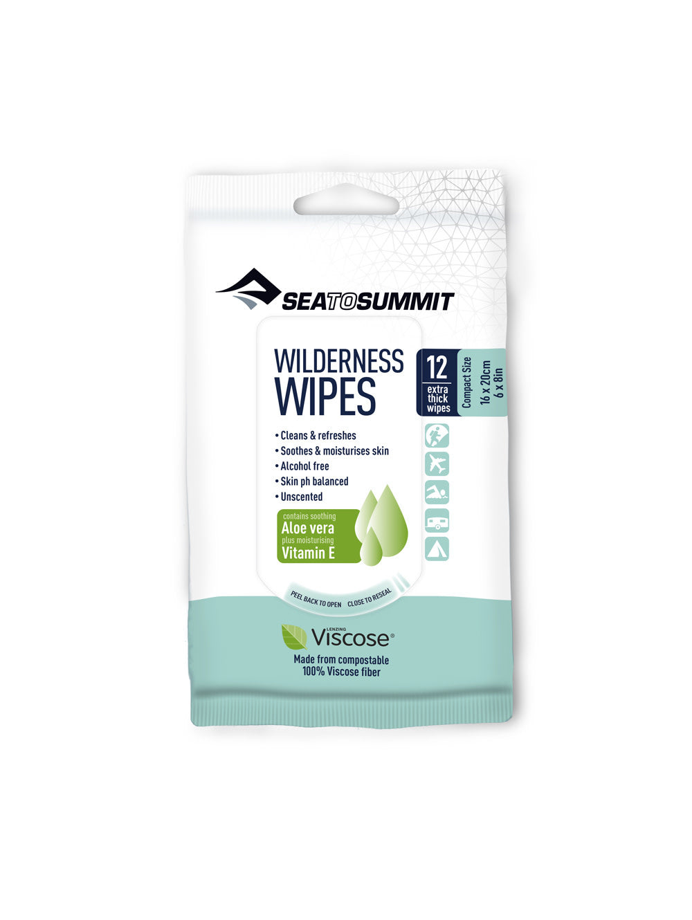 Pack of Sea to Summit Wilderness Wipes on a white background